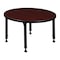 Regency Round Classroom Tables, 30 W, 30 L, 23-34 H, Wood, Metal, Mahogany TB30RNDMHAPBK - alternate 5